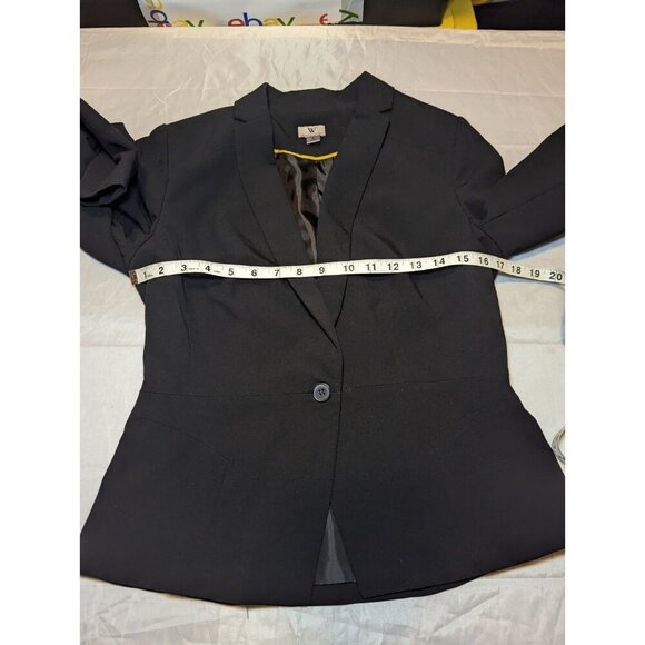 Worthington Blazer Women's Size 8 Black Business Single Button Jacket RN# 93677 - Picture 11 of 15